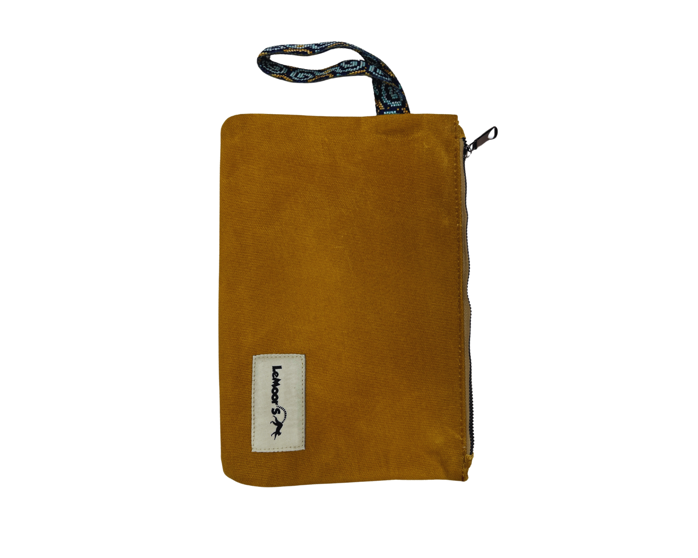 Lemoors Hibiscus Waxed Canvas Tote Bag Mustard