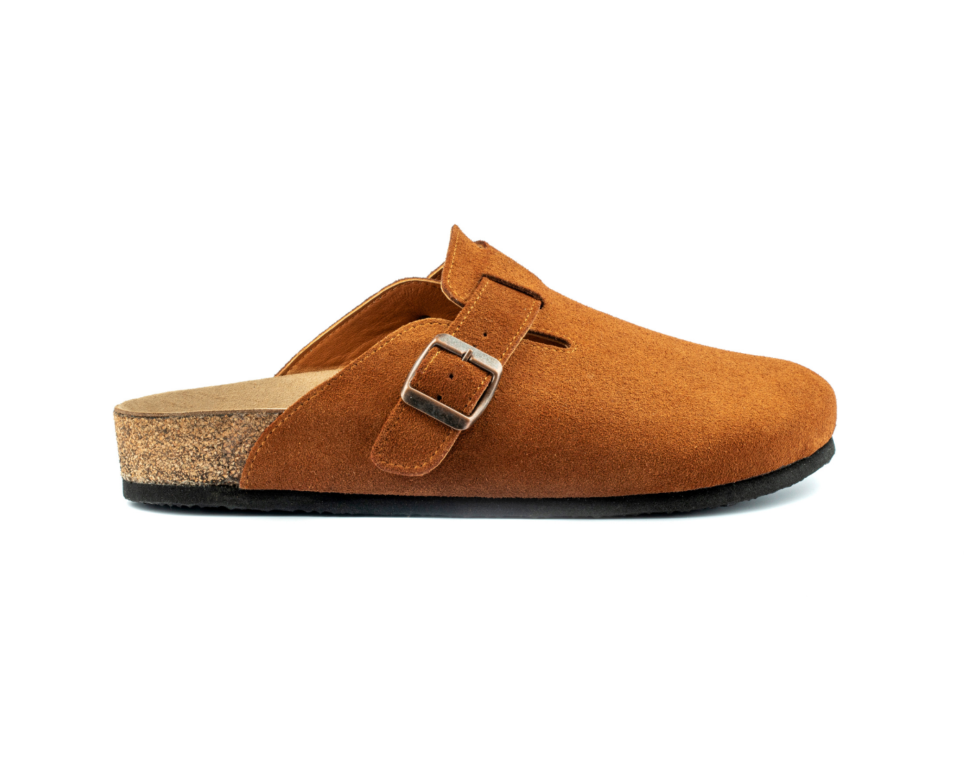 Costa- Natural Cork/ Suede Leather- Cinnamon Powder