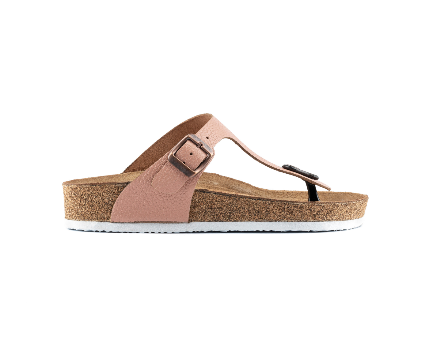 Juliana - Natural Cork/ Flat Grain Leather-Powder