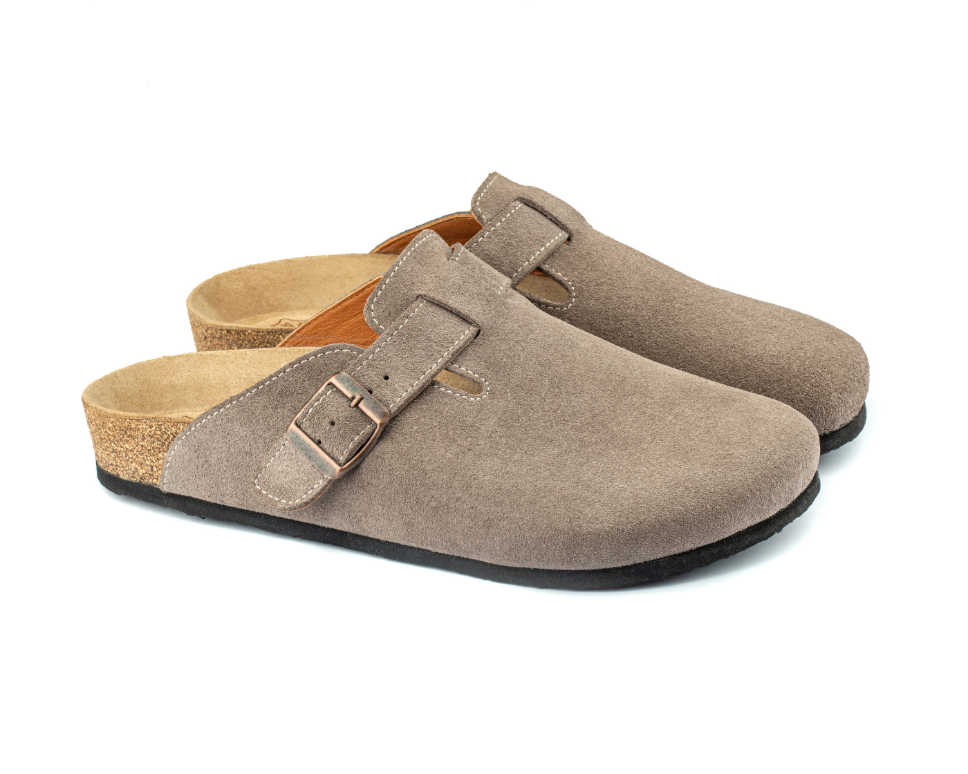 Costa- Natural Cork/ Suede Leather- Mink