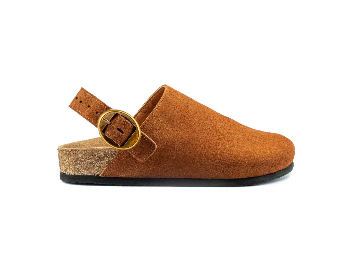 Mary Jane- Natural Cork- Suede Leather- Cinnamon Powder