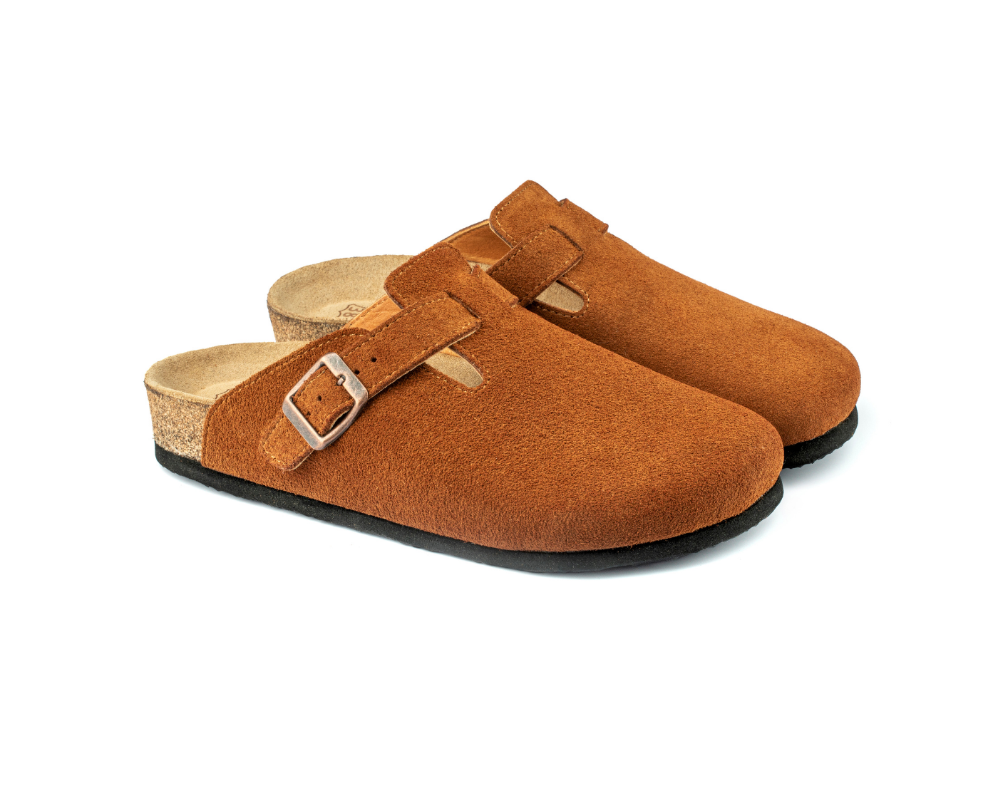 Susana- Natural Cork- Suede Leather- Cinnamon Powder