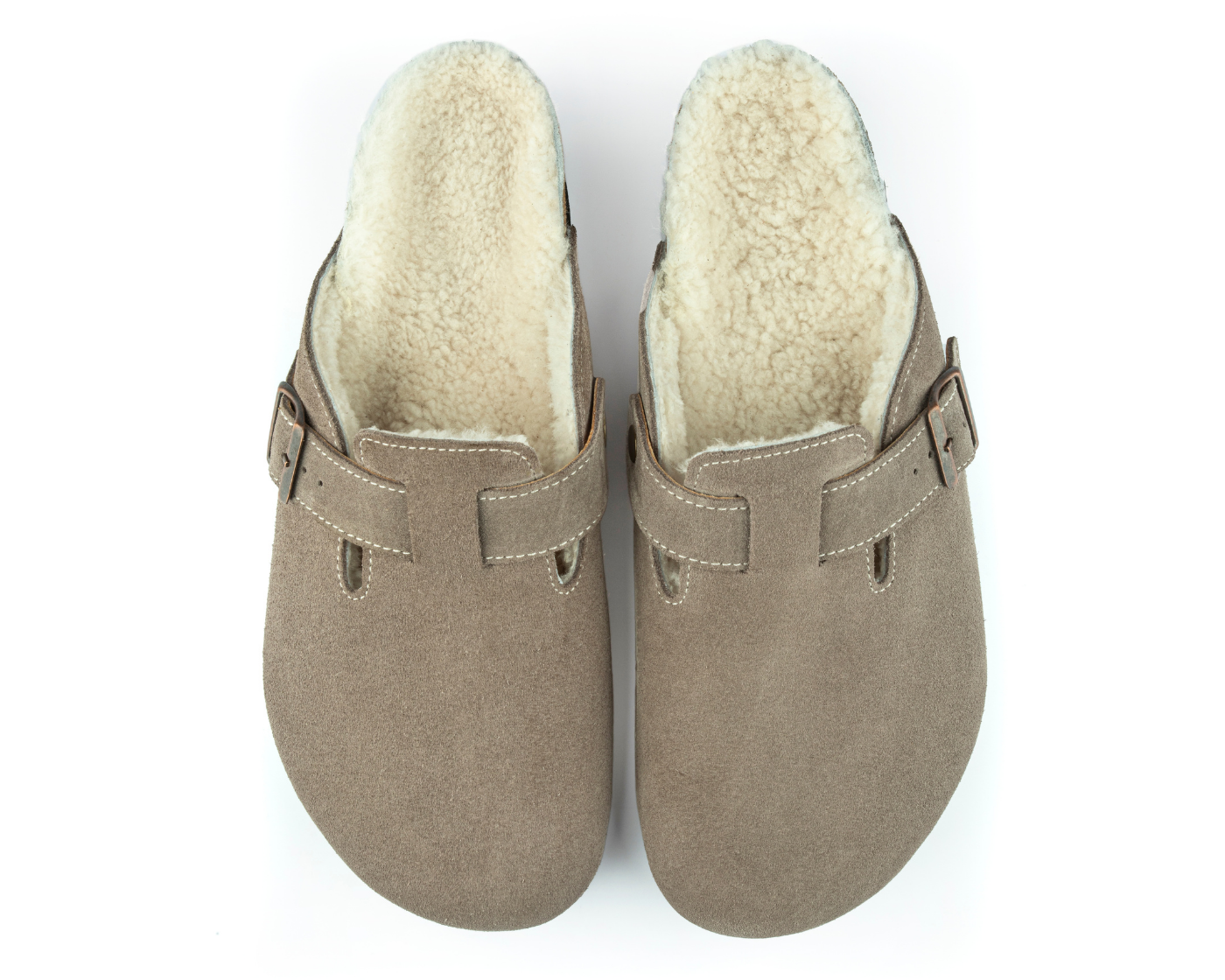 Costa Shearling- Natural Cork/ Suede Leather- Mink