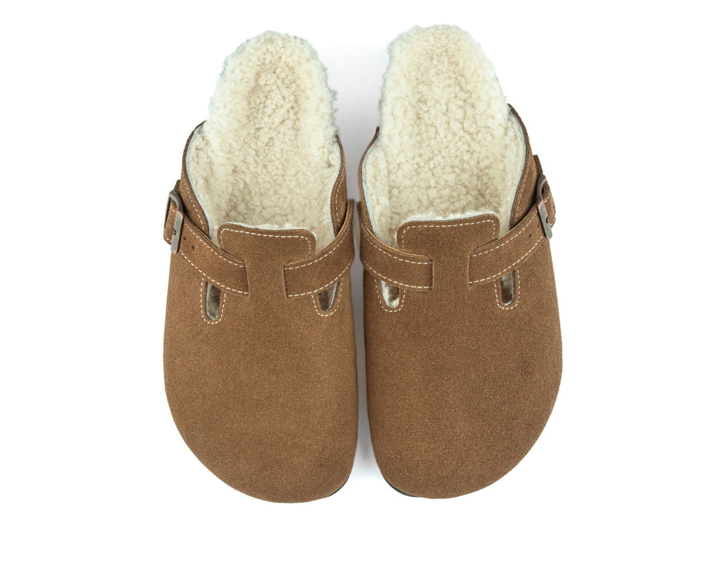 Susana Shearling- Natural Cork- Suede Shearling- Brown