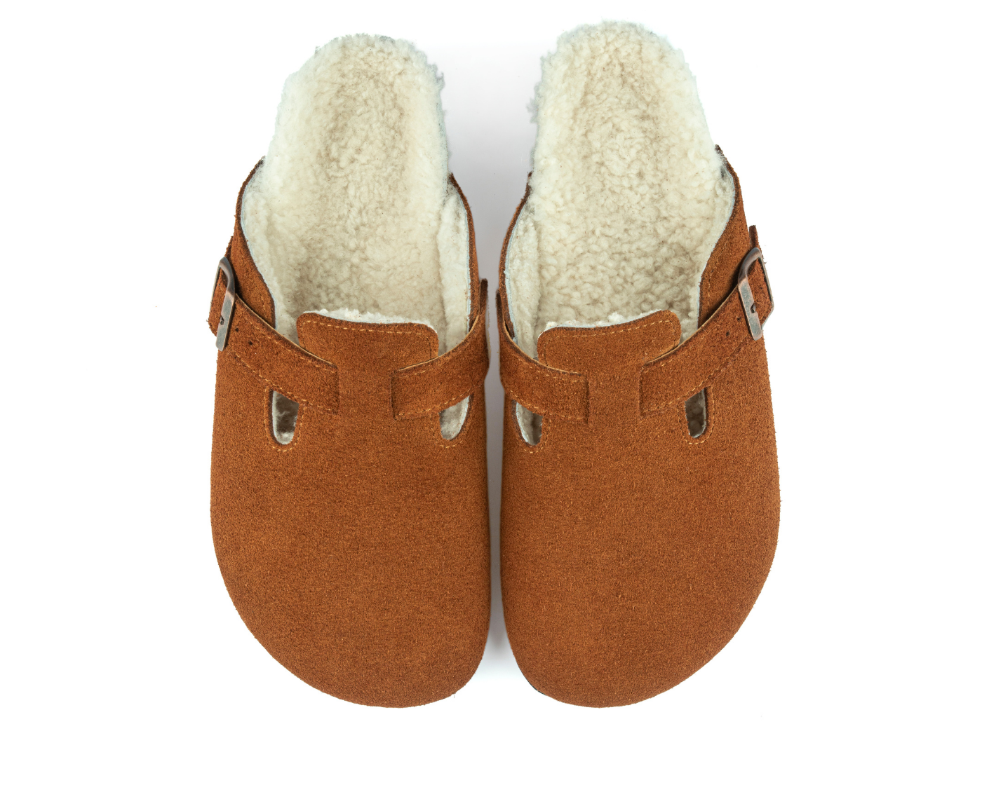 Susana Shearling-Natural Cork- Suede Shearling- Cinnamon Powder