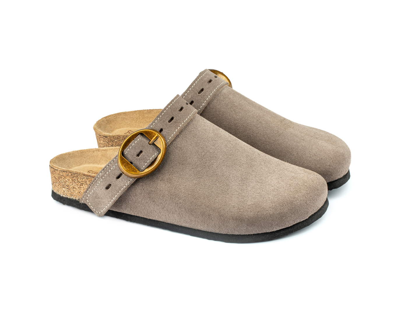 Mary Jane- Natural Cork- Suede Leather- Mink