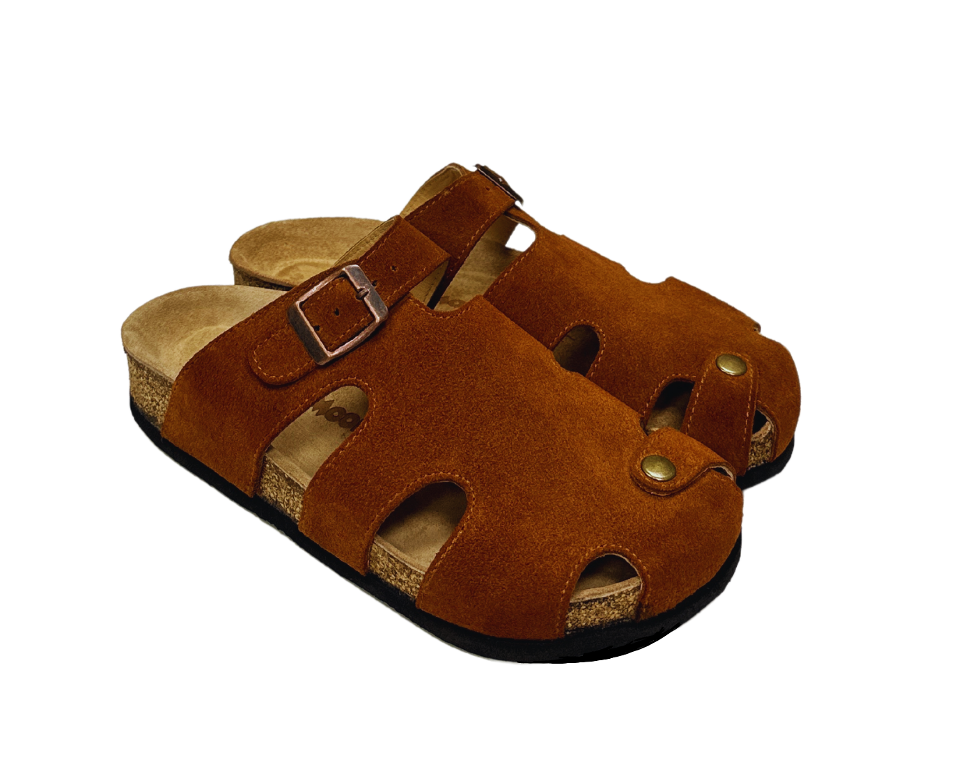 Diego- Natural Cork- Suede Leather- Cinnamon Powder