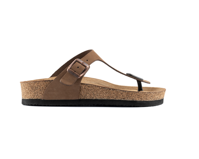 Juliana- Natural Cork/ Nubuck Leather- Sand